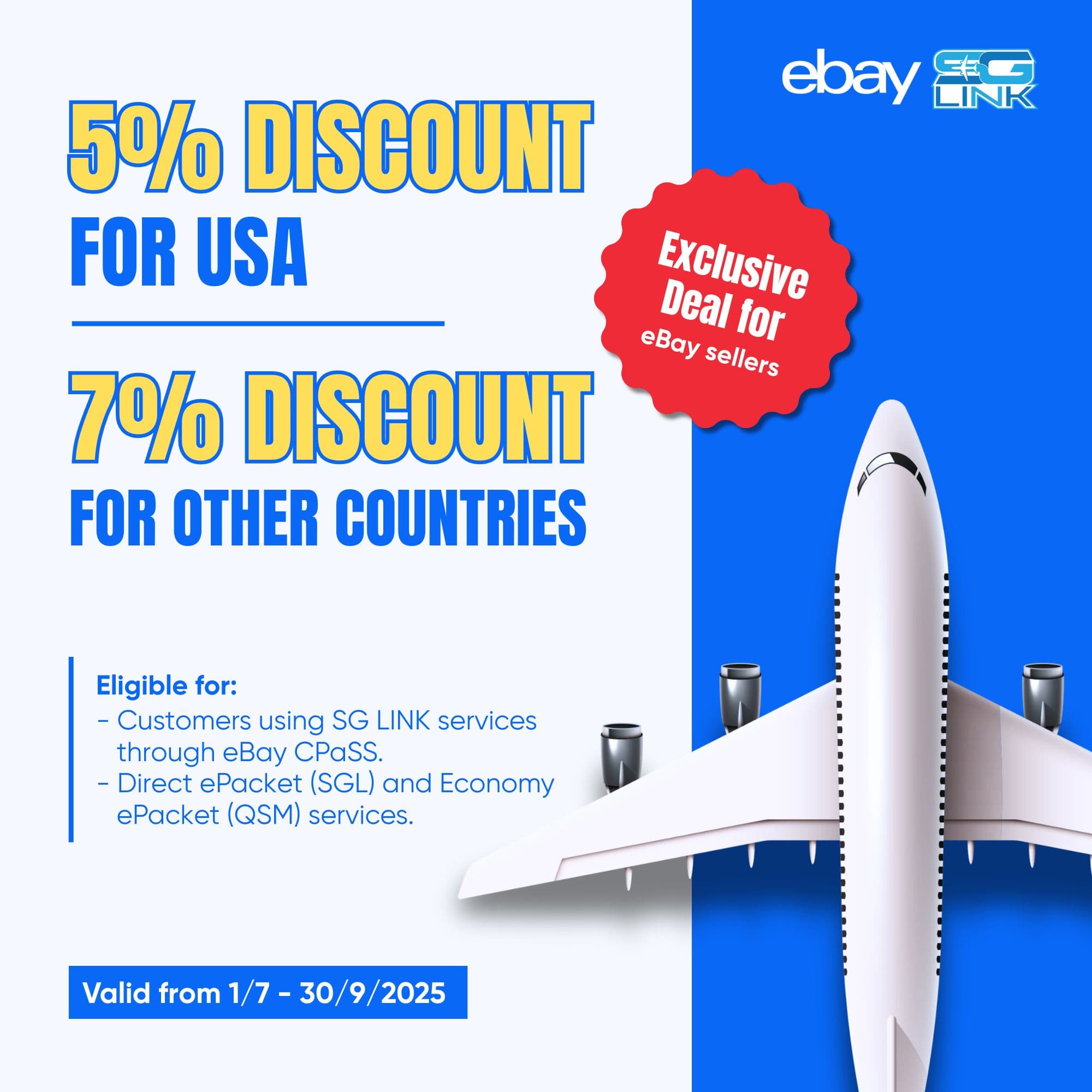 EXCLUSIVE DEAL FOR EBAY SELLERS!